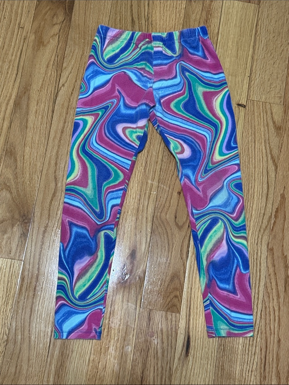 The Children's Place Kids Rainbow Swirl Leggings - Blue, Pink, Green, Purple